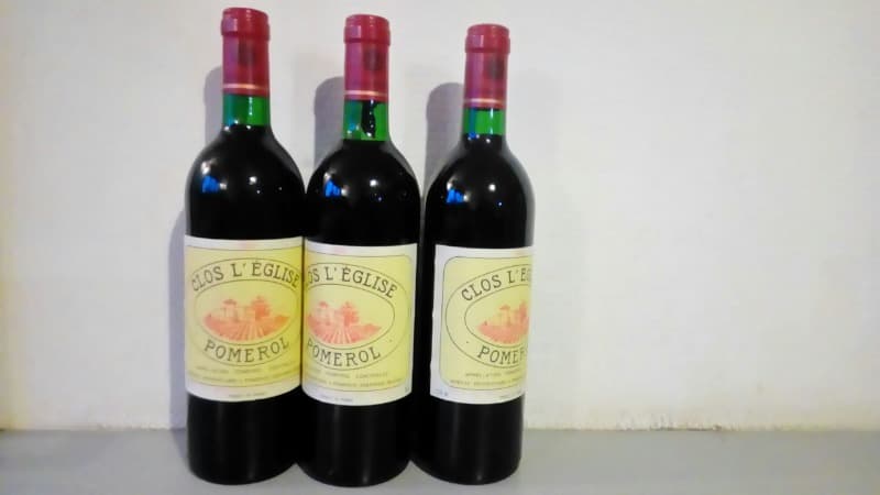 3 x Clos l'Eglise, Pomerol, 1989