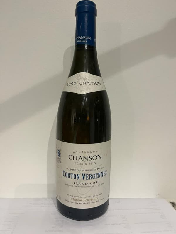 Corton, Vergennes Grand cru, domaine Chanson, 2007