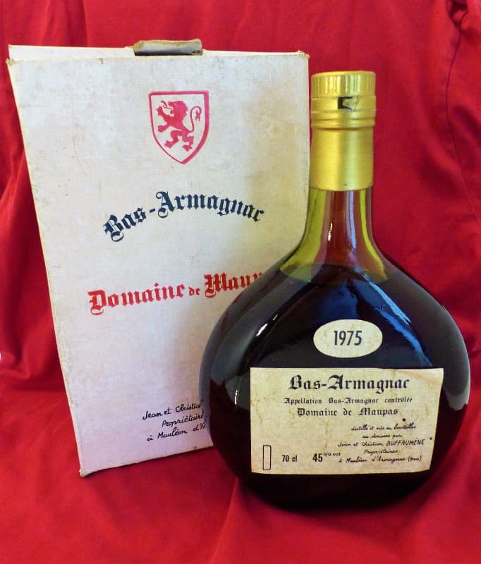 Jean et Christian Buffaumène, Domaine de Maupas, Bas-Armagnac, 1975