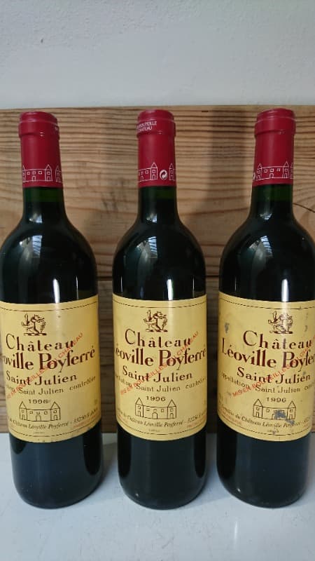 3 x Château Léoville Poyferré, Saint-Julien, 1996