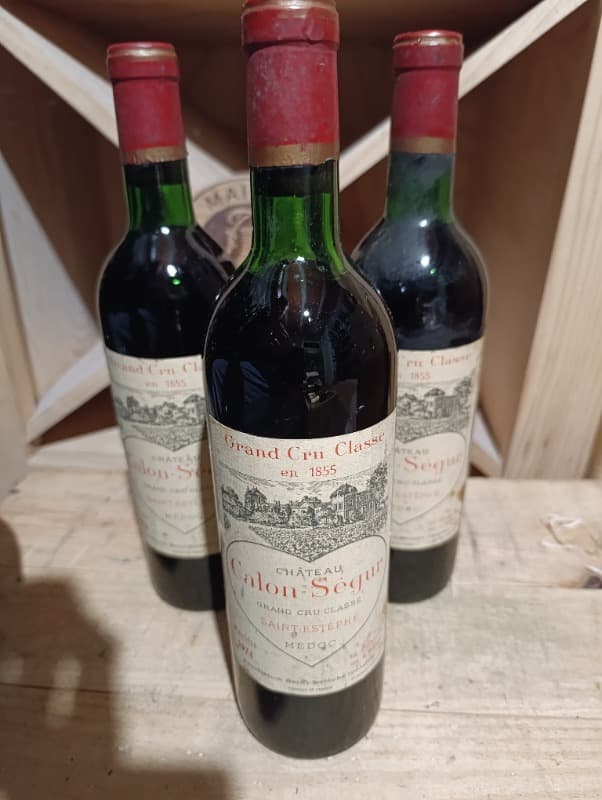 3 x Château Calon Ségur, Saint-Estèphe, 1974