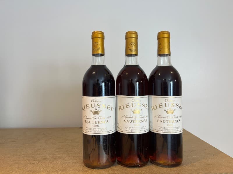 3 x Château Rieussec, Sauternes, 1985