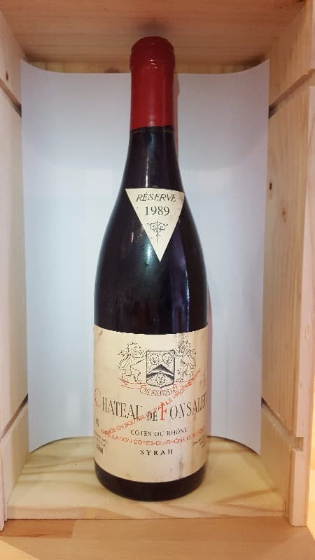 Côtes-du-Rhône, Château de Fonsalette cuvée Syrah, Rayas, 1989