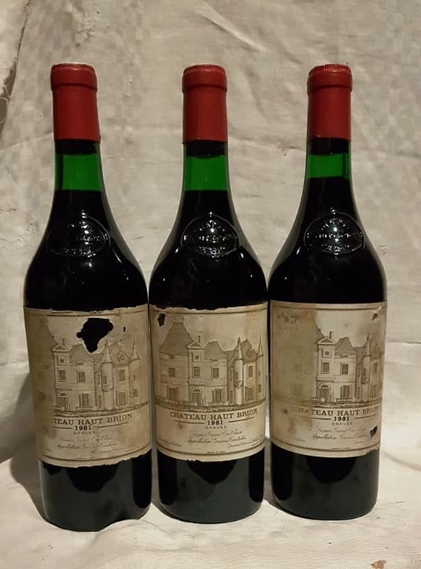3 x Château Haut Brion, Pessac-Léognan, 1981