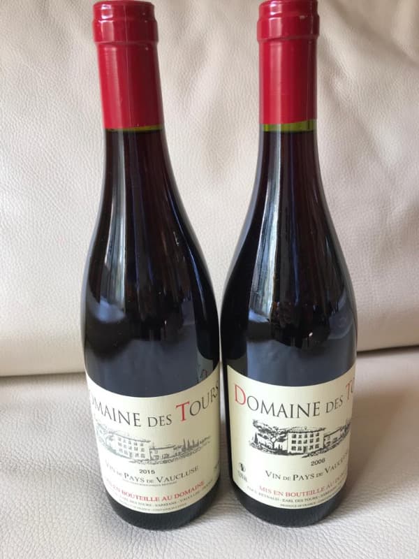 2 x Vin de Pays du Vaucluse, Domaine des Tours, 2006/2015