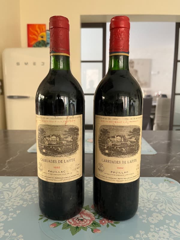 2 x Carruades, Lafite Rothschild, Pauillac, 1992
