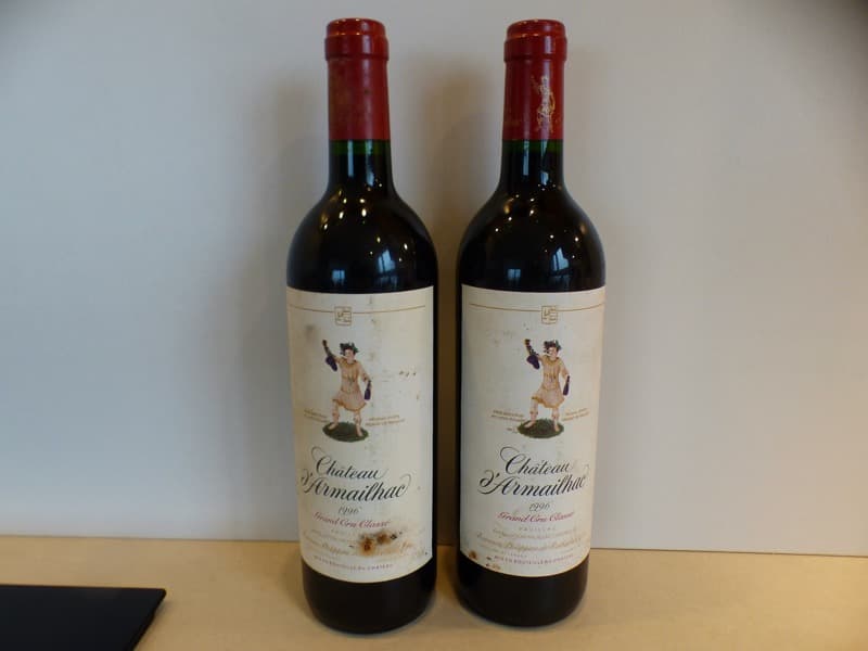 2 x CHATEAU D'ARMAILHAC, Pauillac, 1996