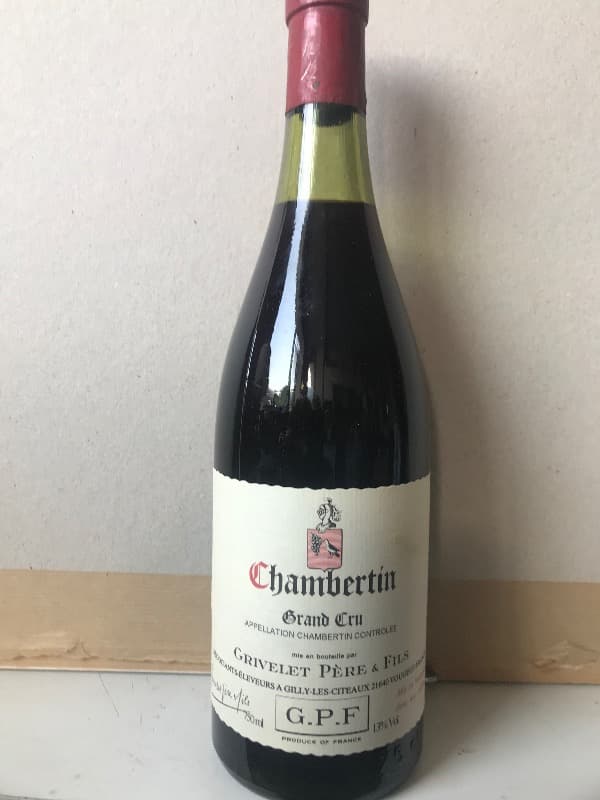 Chambertin, Grand cru, Domaine Grivelet père et fils, 1950's (GPF)