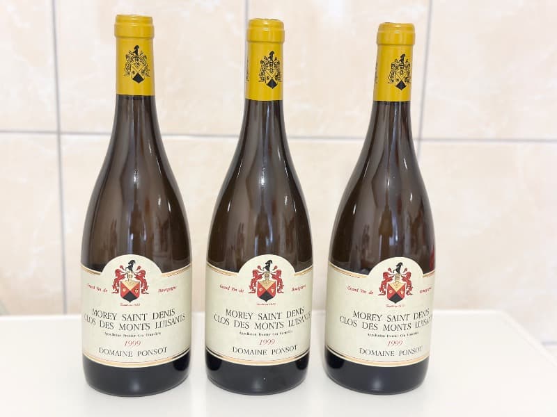 3 x Morey-Saint-Denis, Clos des Monts Luisants 1er Cru, Ponsot, 1999