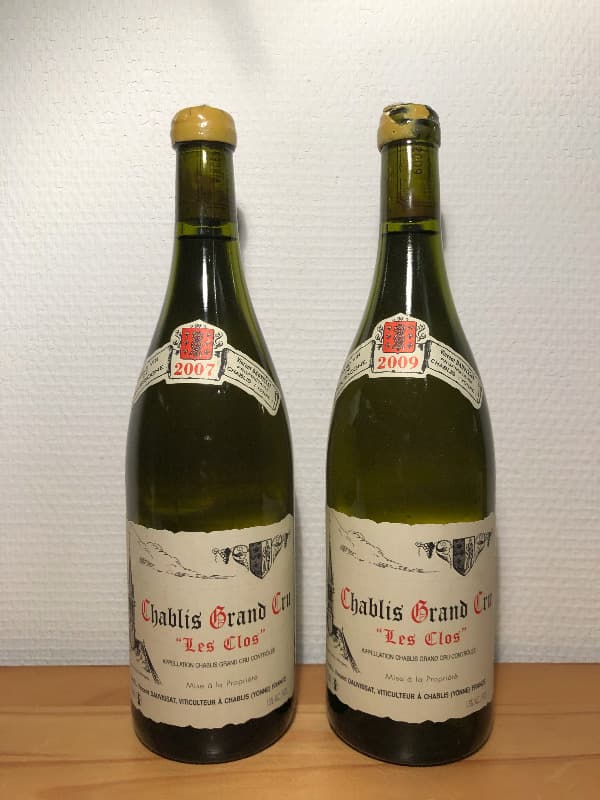 2 x Chablis Grand Cru, "Les Clos", Vincent Dauvissat, 2007/2009