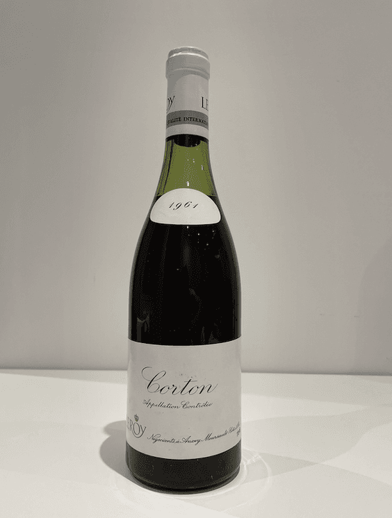 Corton, Grand Cru, domaine Leroy, 1961