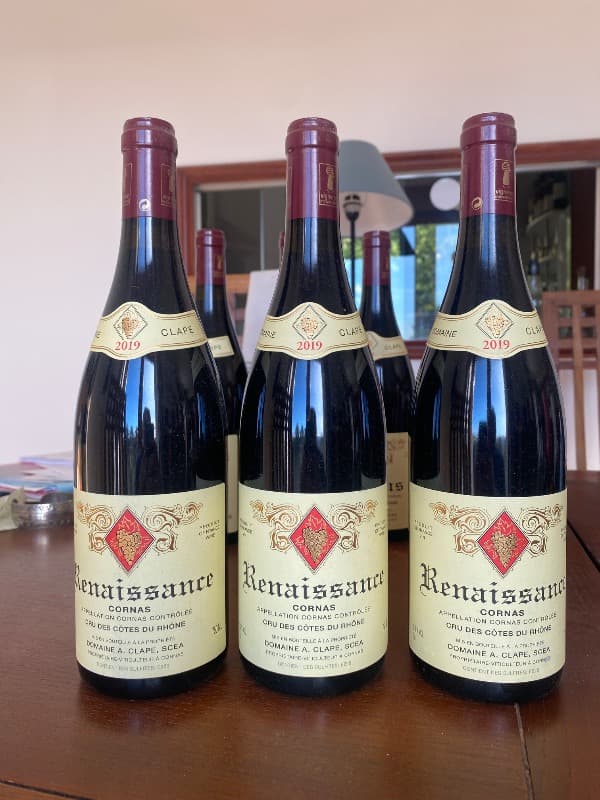 3 x Cornas, Cuvée Renaissance, Auguste Clape, 2019