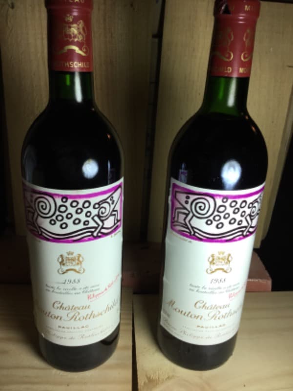 2 x Château Mouton Rothschild, Pauillac, 1988