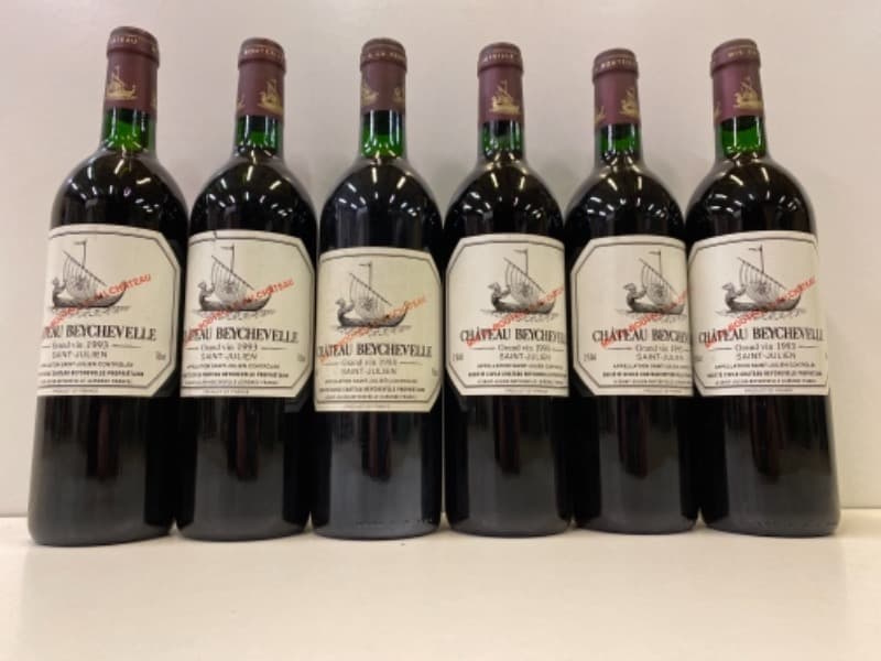 6 x Château Beychevelle, Saint-Julien, 1993