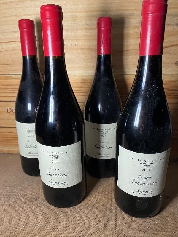 4 x Les Arboises, Saumur Rouge, Guiberteau, 2013