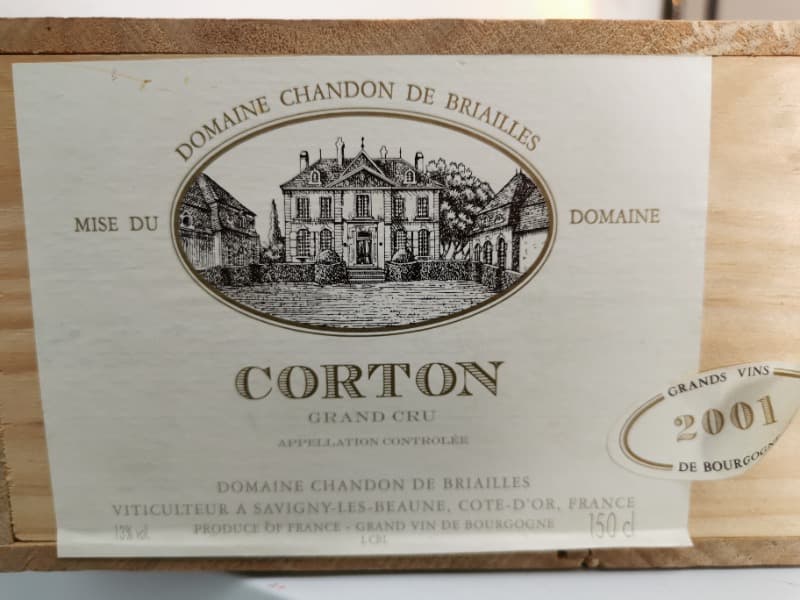 CBO/OWC 3 x Corton, Domaine Chandon de Briailles, 2001 (Magnum)