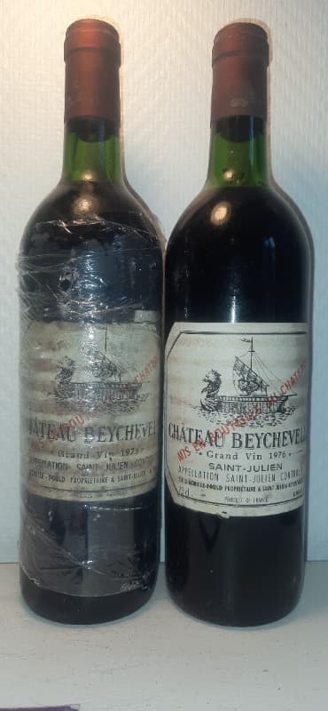 2 x Château Beychevelle, Saint-Julien, 1975/1976