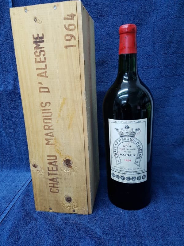 Grand Cru Classé Ritz-Zuger, Château Marquis D'Alesme, Margaux, 1964 (Magnum)