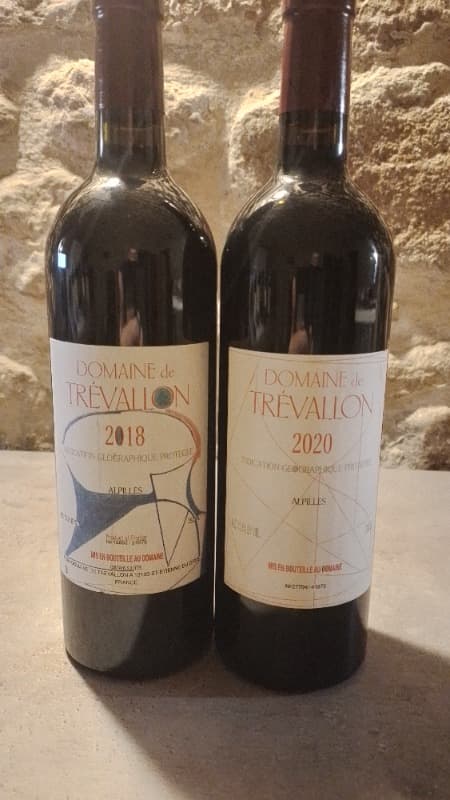 2 x Domaine de Trévallon, Vin de Pays des Alpilles, 2018/2020