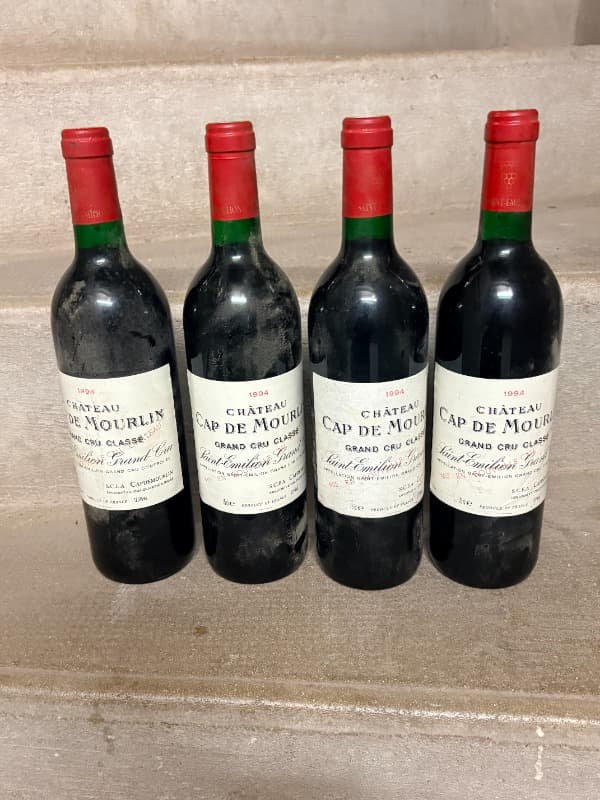 4 x Château Cap de Mourlin, Saint-Émilion Grand Cru, 1994