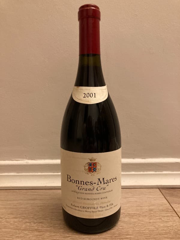 Bonnes-Mares, Grand cru, Robert Groffier, 2001