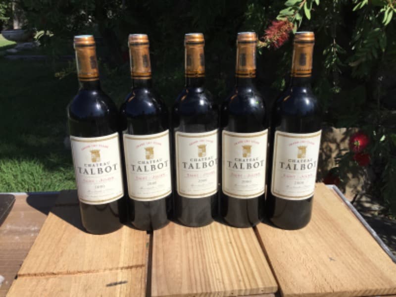 5 x Château Talbot, Saint-Julien, 2000