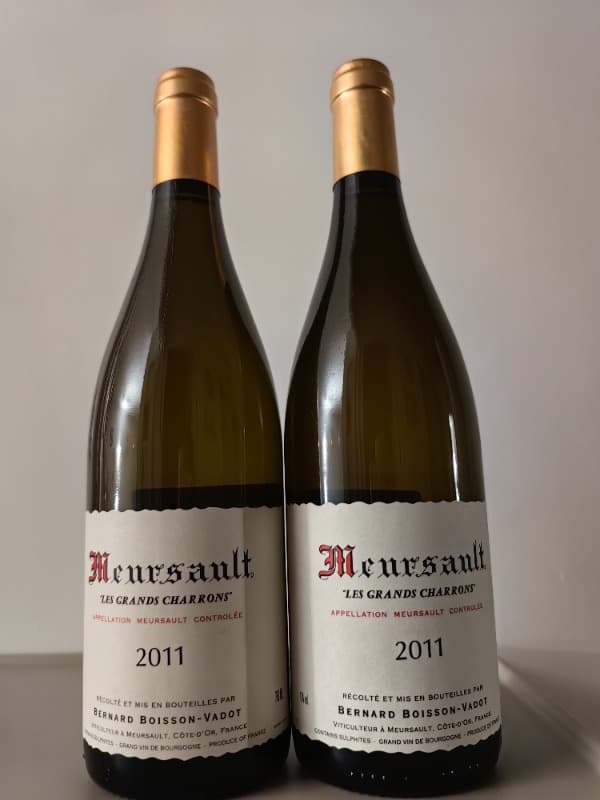 2 x Meursault, Les Grands Charrons, Bernard Boisson- Vadot, 2011