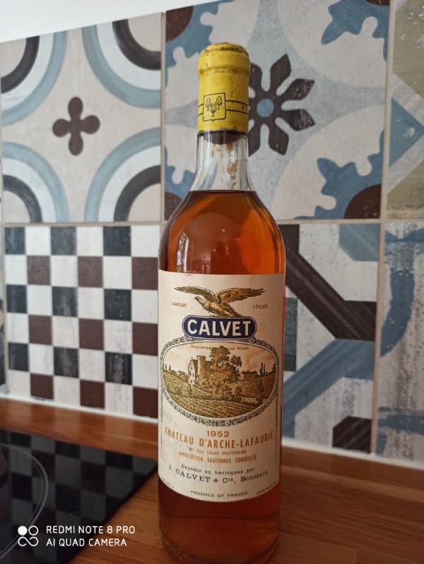 Château d'Arches Lafaurie, Sauternes, 1952