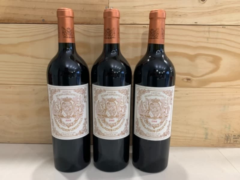 3 x Baron de Longueville, Château Pichon Longueville, Pauillac, 2009