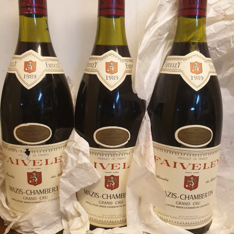 3 x Mazis-Chambertin, Domaine Faiveley, 1989