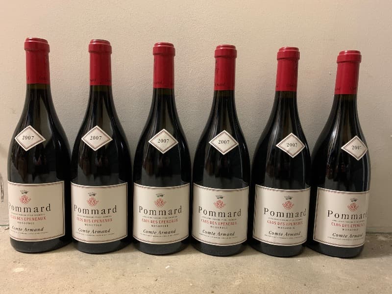 6 x Pommard, Cuvée Clos des Épeneaux 1er Cru, Domaine Comte Armand, 2007