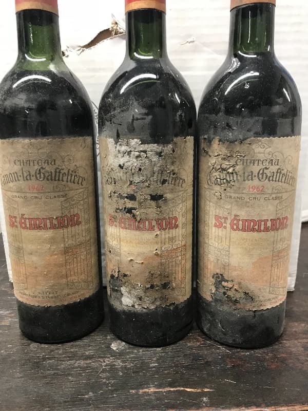 3 x Canon la gaffeliere, Saint-Émilion Grand Cru, 1962