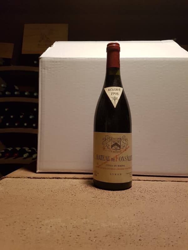 Côtes-du-Rhône, 100 % syrah, Chateau de Fonsalette, 1998