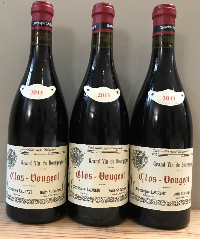 3 x Clos de Vougeot, Grand Cru, DOMINIQUE LAURENT, 2013