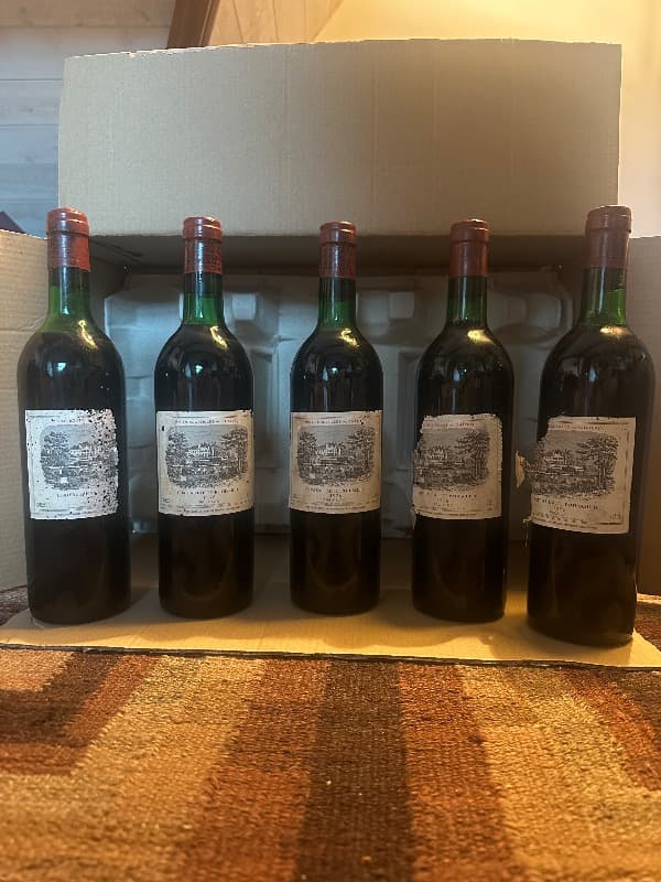 5 x Château Lafite Rothschild, Pauillac, 1976