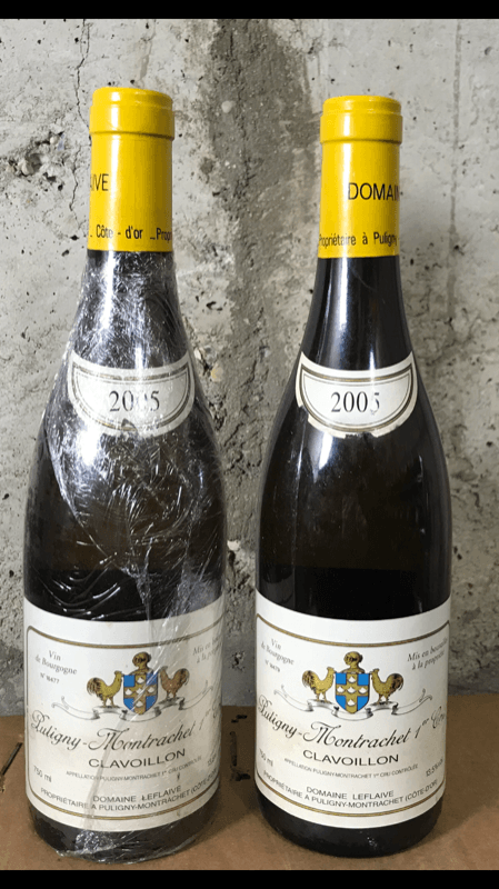 2 x Puligny-Montrachet, Clavoillon, Anne Claude Leflaive, 2005