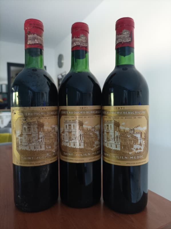 3 x château Ducru Beaucaillou, Saint-Julien, 1971