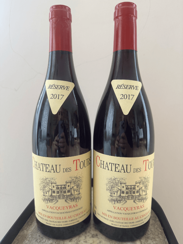 2 x Vacqueyras, Château des Tours, 2017