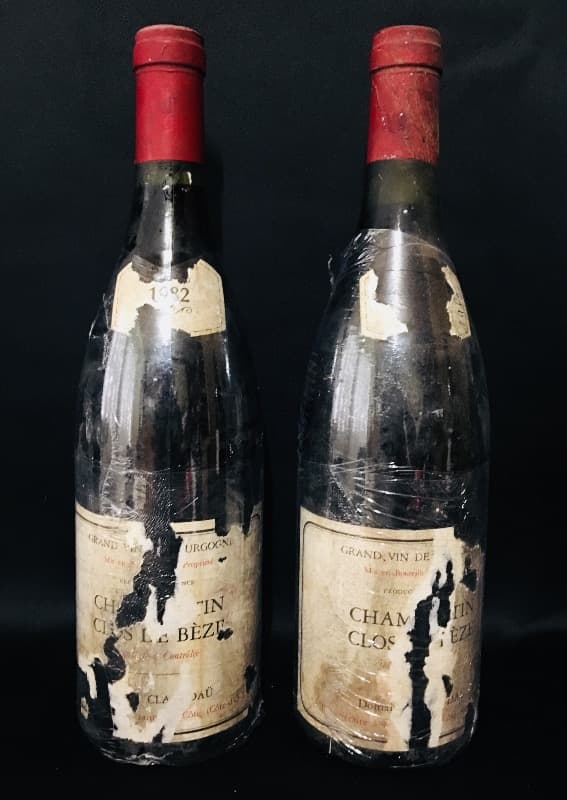2 x Chambertin, CLOS DE BÈZE, CLAIR DAÜ, 1982
