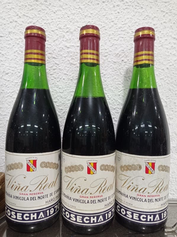 3 x Gran Reserva, Viña Real CVNE 70, Rioja, 1970