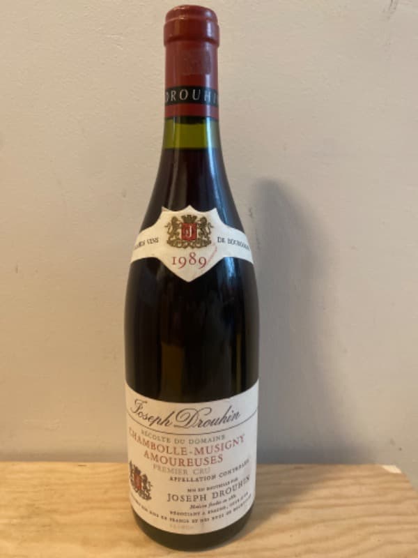 Chambolle-Musigny, 1er Cru Les Amoureuses, Joseph Drouhin, 1989