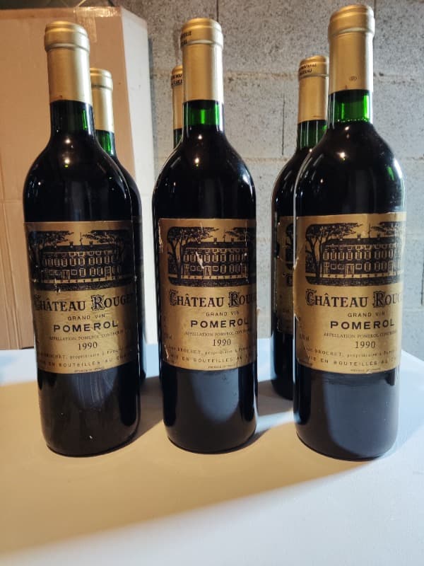 6 x Château Rouget, Pomerol, 1990