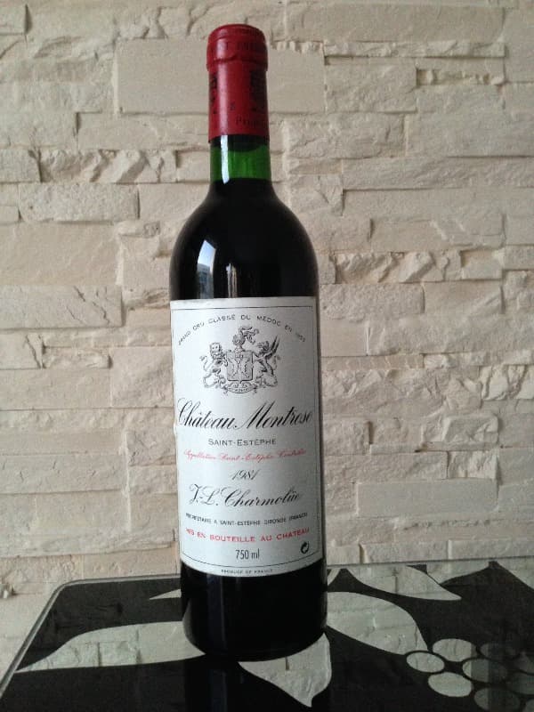 chateau montrose, Saint-Estèphe, 1981