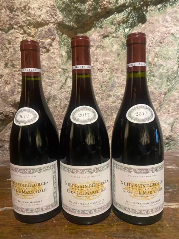 3 x Nuits-Saint-Georges, Clos de la Maréchale, Domaine Jacques Frédéric Mugnier, 2017