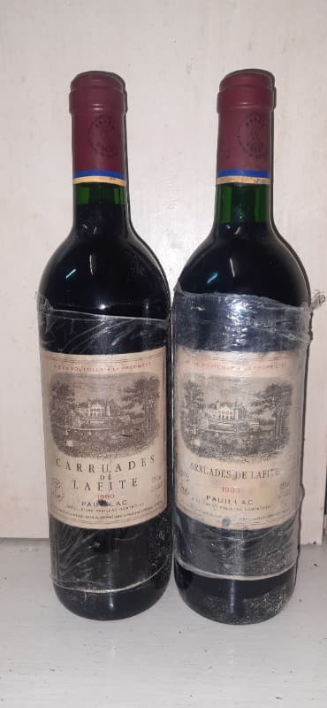 2 x Carruades, château Lafite Rothschild, Pauillac 1990/1993