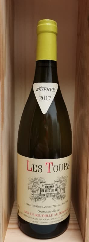 Vin de Pays du Vaucluse, Grenache Blanc, Les Tours, 2017