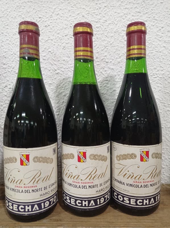 3 x Gran Reserva, Viña Real CVNE 70, Rioja, 1970