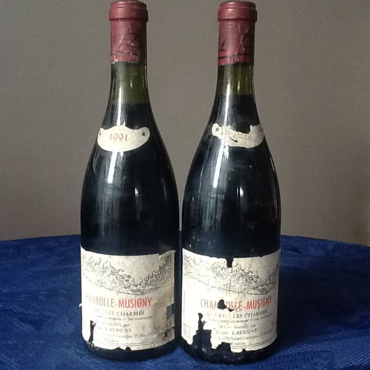 2 x Chambolle-Musigny, 1° Cru Les CHARMES, Domaine LAURENT, 1991