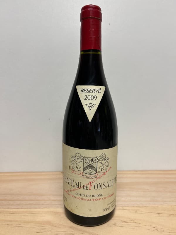 Côtes-du-Rhône, Château de Fonsalette, 2009