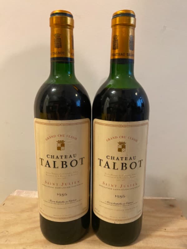2 x Château Talbot, Saint-Julien, 1986